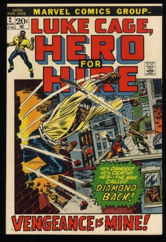 Cover Scan: Hero For Hire #2 FN/VF 7.0 1st Appearance Claire Temple! 2nd Luke Cage! - Item ID #244946