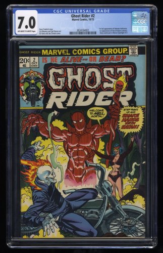 Ghost Rider (1973) #2 CGC FN/VF 7.0 1st Appearance Daimon  Hellstorm!