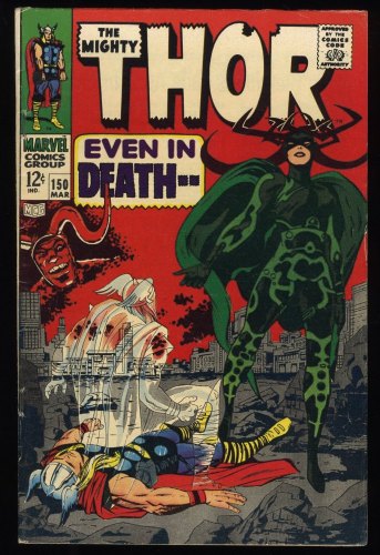 Cover Scan: Thor #150 FN 6.0 Hela! Origin Inhumans! Stan Lee And Jack Kirby! - Item ID #247428