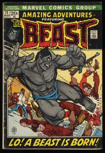 Amazing Adventures #11 GD/VG 3.0 1st Appearance Beast! 'Beware,The Inhumans!'