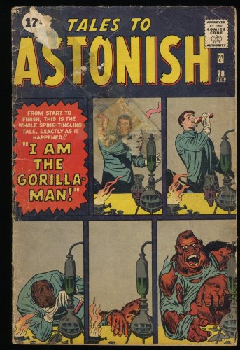 Cover Scan: Tales To Astonish #28 GD 2.0 Kirby and Ayers Cover Art! Ditko! - Item ID #247538