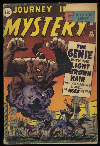 Cover Scan: Journey Into Mystery #76 FA/GD 1.5 Kirby and Ayers Cover Art! Ditko! - Item ID #247543