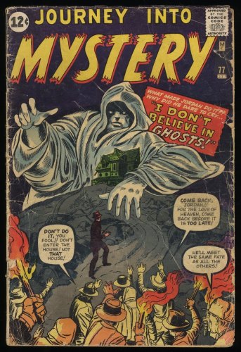 Cover Scan: Journey Into Mystery #77 GD 2.0 Kirby and Ayers Cover Art! Ditko! - Item ID #247544