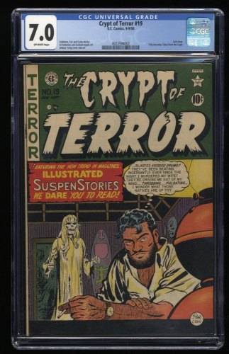 Crypt Of Terror #19 CGC FN/VF 7.0 Last Issue Becomes Tales from the Crypt!