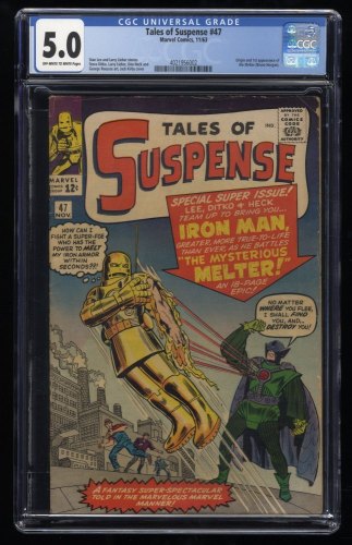 Cover Scan: Tales Of Suspense #47 CGC VG/FN 5.0 Iron Man 1st Appearance Melter! - Item ID #248478