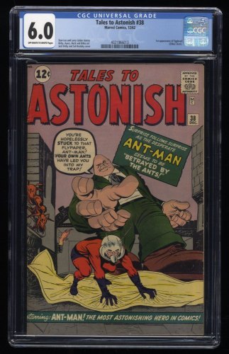 Tales To Astonish #38 CGC FN 6.0 1st Appearance Egghead Early Ant-Man!