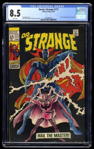 Doctor Strange #177 CGC VF+ 8.5 White Pages Dr. Strange Dons New Costume!