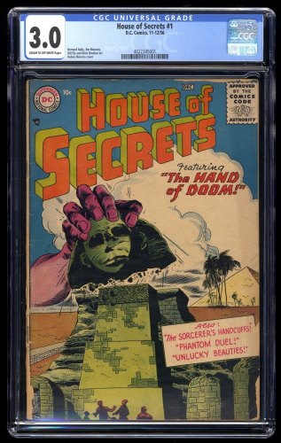 House Of Secrets (1956) #1 CGC GD/VG 3.0 Cream To Off White Sphinx Cover!