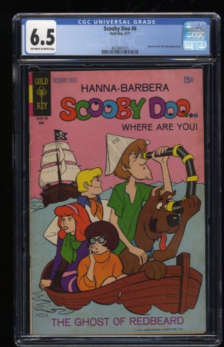 Cover Scan: Scooby Doo #6 CGC FN+ 6.5 Off White to White Gold Key 1971! - Item ID #250772