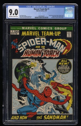 Marvel Team-up (1972) #1 CGC VF/NM 9.0 1st Appearance Misty Knight! Spider-Man!