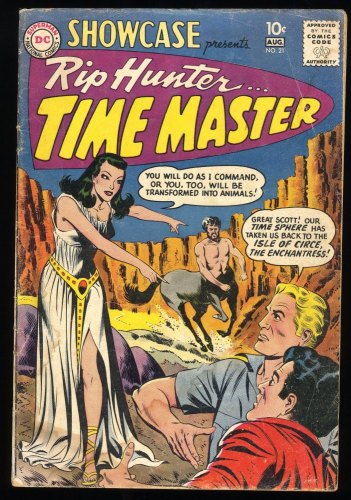 Cover Scan: Showcase #21 VG- 3.5 2nd Appearance Rip Hunter...Time Master! - Item ID #251036
