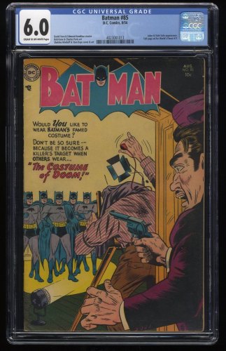 Cover Scan: Batman #85 CGC FN 6.0 Joker and Vicki Vale Appearance! - Item ID #251471