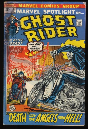 Cover Scan: Marvel Spotlight #6 GD/VG 3.0 2nd Full Appearance of Ghost Rider! - Item ID #251860