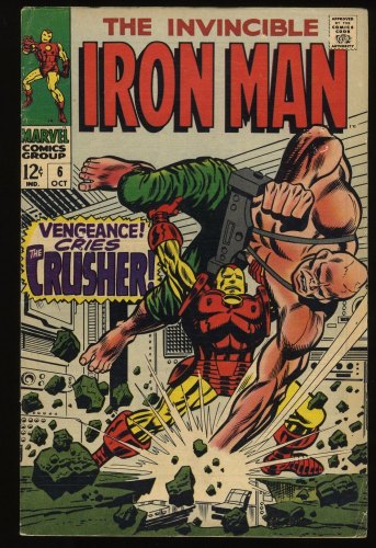 Iron Man #6 FN- 5.5 Crusher Appearance! George Tuska Cover!