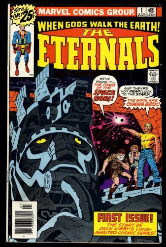 Eternals #1 FN+ 6.5 Origin and 1st Appearance ! Jack Kirby Art!