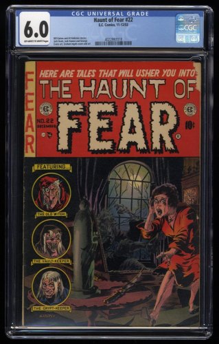 Haunt of Fear #22 CGC FN 6.0 Off White to White EC Horror Cover!