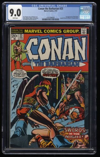 Conan The Barbarian #23 CGC VF/NM 9.0 White Pages 1st Red Sonja Gil Kane Cover!