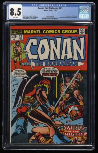 Conan The Barbarian #23 CGC VF+ 8.5 White Pages 1st Red Sonja Gil Kane Cover!