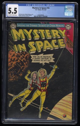 Cover Scan: Mystery In Space #16 CGC FN- 5.5 Off White to White Gil Kane Art! - Item ID #253342