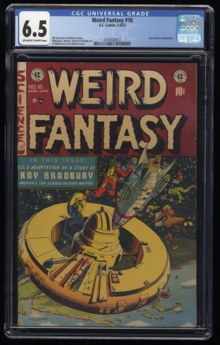 Weird Fantasy #18 CGC FN+ 6.5 Counter-Clockwise! Al Williamson Cover Art!