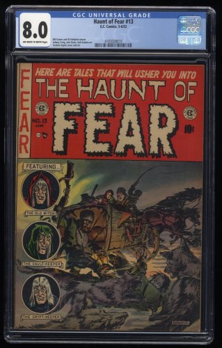 Haunt of Fear #13 CGC VF 8.0 For the Love of Death! Graham Ingels Art!