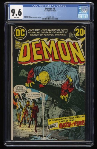 Demon #2 CGC NM+ 9.6 White Pages Jack Kirby Story and Art Castle Branek!