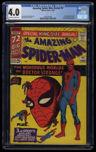Cover Scan: Amazing Spider-Man Annual #2 CGC VG 4.0 Dr. Strange Appearance! - Item ID #254531