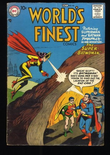 World's Finest Comics #90 VG- 3.5 3rd Appearance of Batwoman