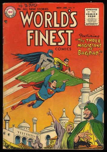 World's Finest Comics #79 VG+ 4.5 Superman Batman Robin