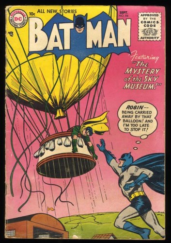 Batman #94 VG 4.0 DC Comics Mystery of the Sky Museum Story
