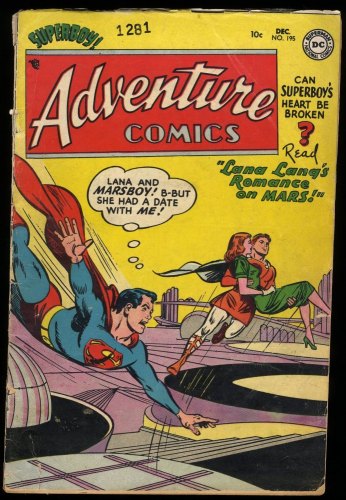 Adventure Comics #195 GD+ 2.5 Win Mortimer Cover Art! Superboy! Aquaman!