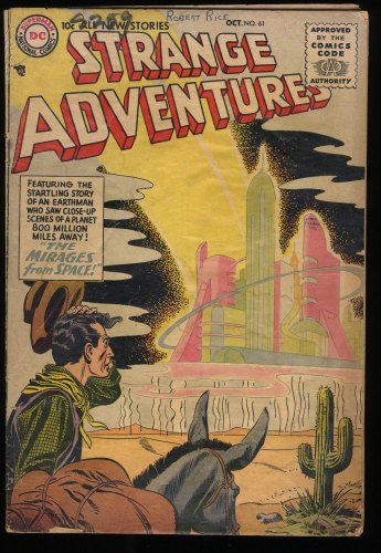 Cover Scan: Strange Adventures #61 VG 4.0 Mirages From Space! Gil Kane! - Item ID #255983