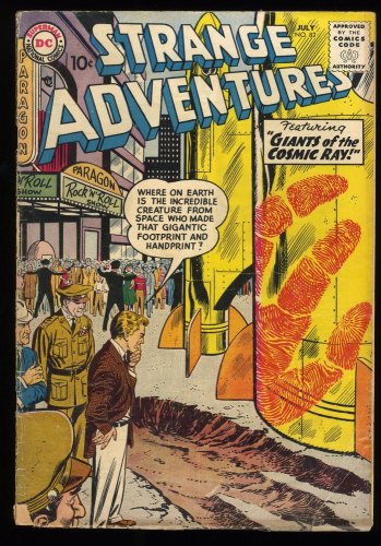 Cover Scan: Strange Adventures #82 VG+ 4.5 Giants of the Cosmic Ray! Murphy Anderson Art! - Item ID #255985