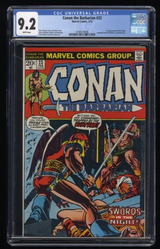 Cover Scan: Conan The Barbarian #23 CGC NM- 9.2 White Pages 1st Red Sonja Gil Kane Cover! - Item ID #256016