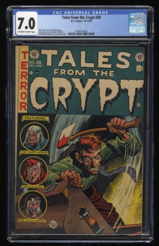 Tales From The Crypt #38 CGC FN/VF 7.0 Jack Davis Cover Art Pre-Code Horror!