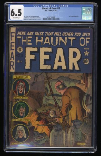 Haunt of Fear #11 CGC FN+ 6.5 Off White Ooze in the Cellar? Graham Ingels Art!