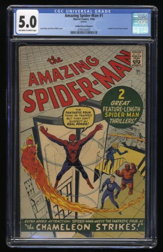 Amazing Spider-Man #1 CGC VG/FN 5.0 Golden Record Reprint Variant
