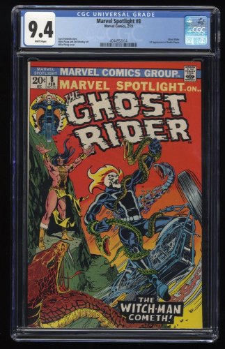 Marvel Spotlight #8 CGC NM 9.4 Ghost Rider Appearance 1st Snake-Dance!