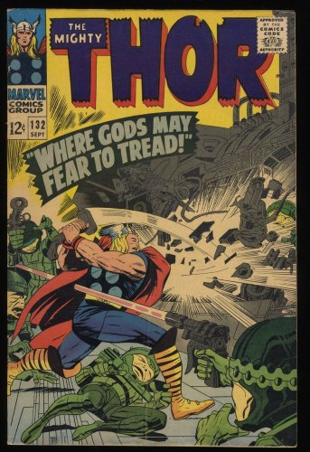 Thor #132 FN- 5.5 1st Appearance Ego The Living Planet! Jack Kirby Stan Lee
