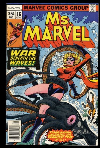 Ms. Marvel #16 VF- 7.5 1st Cameo Appearance Mystique!