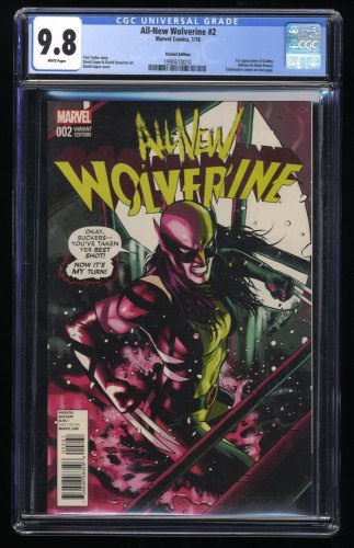 All-New Wolverine #2 CGC NM/M 9.8 Lopez Variant 1st Appearance Honeybadger!