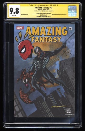 Amazing Fantasy #15 CGC NM/M 9.8 Signed/Sketch SS Gorkem Demir Turkish Edition
