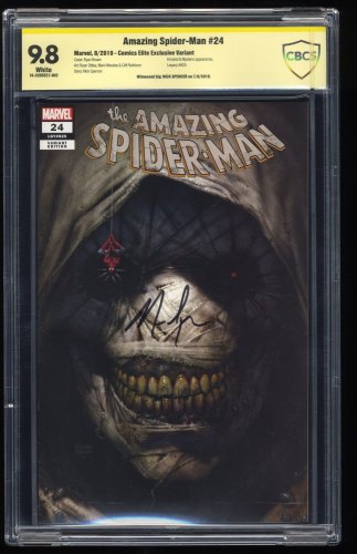 Cover Scan: Amazing Spider-Man (2018) #24 CBCS NM/M 9.8 Signed by Nick Spencer Comics Elite - Item ID #258909