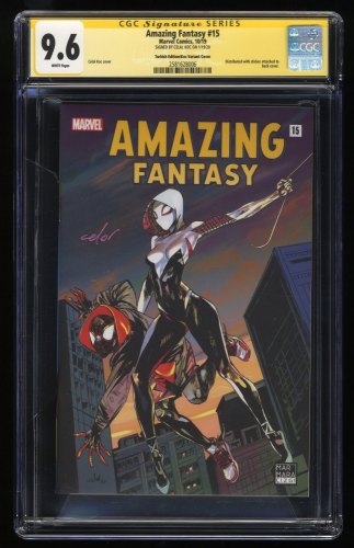 Amazing Fantasy (2019) #15 CGC NM+ 9.6 White Pages Signed SS Celal Koc Variant