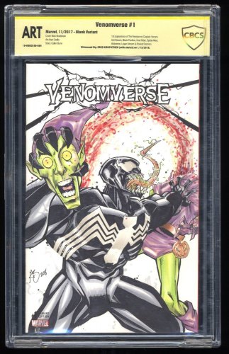 Cover Scan: Venomverse #1 Signed/Sketch SS CBCS ART Greg Kirkpatrick Blank Variant - Item ID #259128