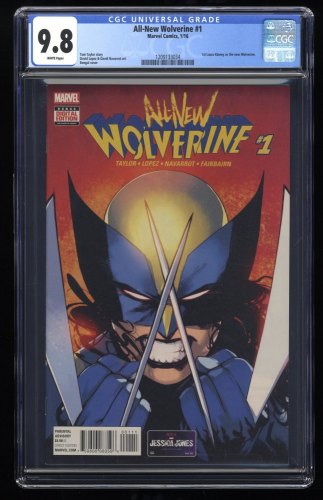 All-New Wolverine #1 CGC NM/M 9.8 White Pages 1st X-23 in Wolverine Costume!