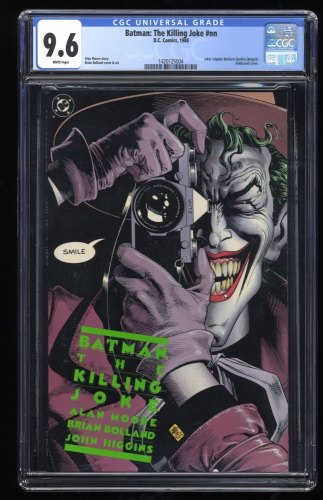 Batman: The Killing Joke #0 CGC NM+ 9.6 White Pages Bolland Cover!