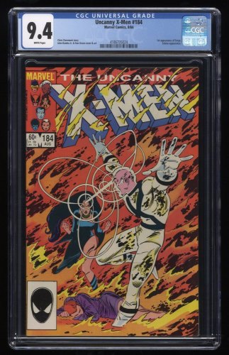 Uncanny X-Men #184 CGC NM 9.4 White Pages