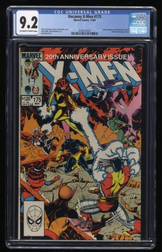 Cover Scan: Uncanny X-Men #175 CGC NM- 9.2 Off White to White - Item ID #260139