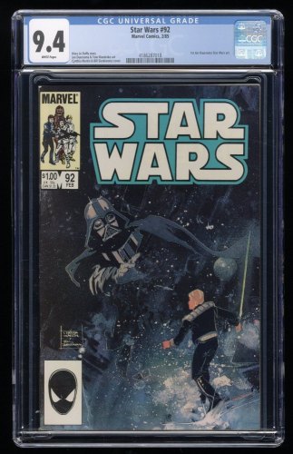 Cover Scan: Star Wars #92 CGC NM 9.4 White Pages - Item ID #260384